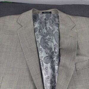 Tiglio Made in Italy Super 150s Wool Pinot Model Blazer‎ Jacket Mens 48L